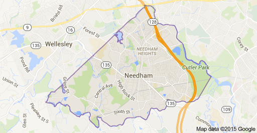 Jim Sells Needham - Map of Needham