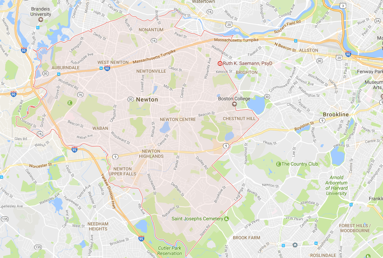 Map of Newton