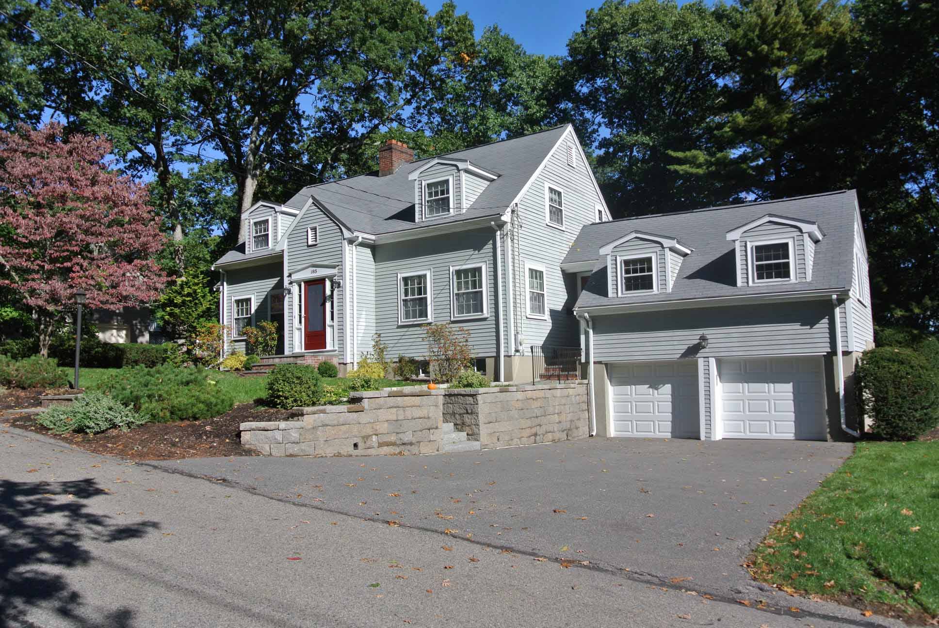185 Paul Revere Road Needham MA 02494 | Front Elevation/Yard