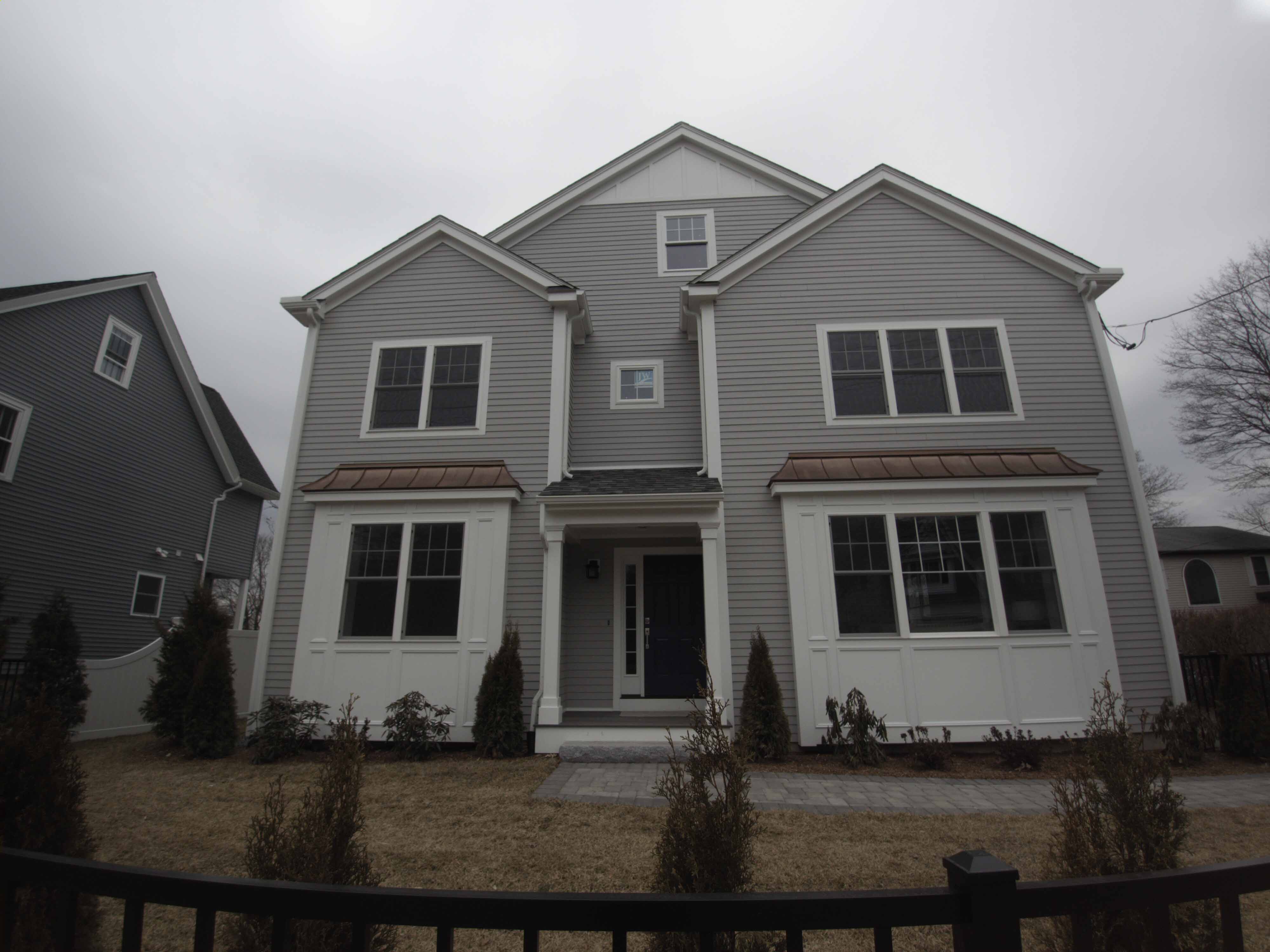 373 Hunnewell St Needham MA 02494 | Front Elevation and Yard